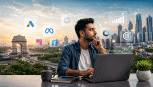 Professional digital marketing agency in Noida and Delhi NCR with Google Ads, Meta Ads, SEO and social media marketing visuals