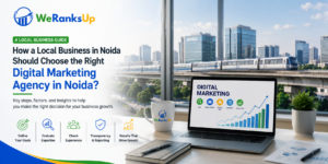 Picture showing sites of noida and Digital marketing agency office in Noida